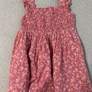 GAP Pink Floral Smocked Dress